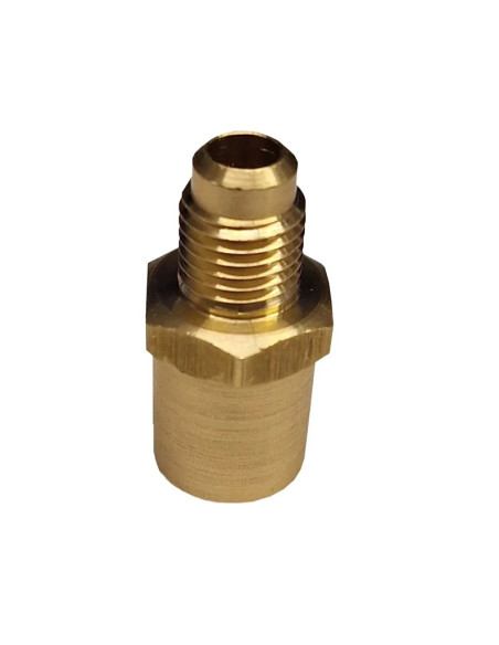 Nippel voor warmtewisselaar om te solderen: Buis 5/8" Schroefdraad 1/4" SAE