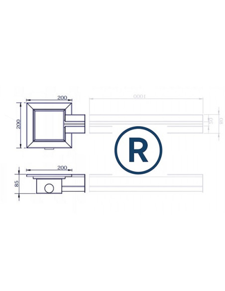 Afvoer Rooster voor garage, kelder, terras, stookruimte – 2 EXITS