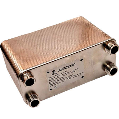 warmtewisselaar warmtepomp 16 kW Nordic Tec Ba-32-70 NL4