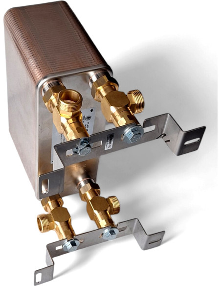 platenwarmtewisselaar 70 platen Nordic Tec Ba-32-70 met muur-beugel-be4