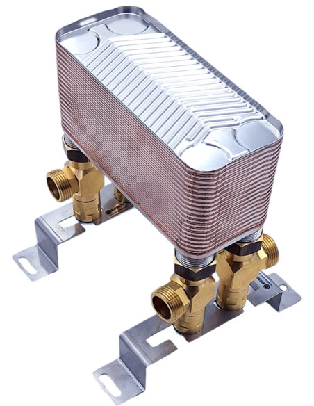 warmtewisselaar vloerverwarming 40 platen met beugel Nordic Tec Ba-16-40 NL5