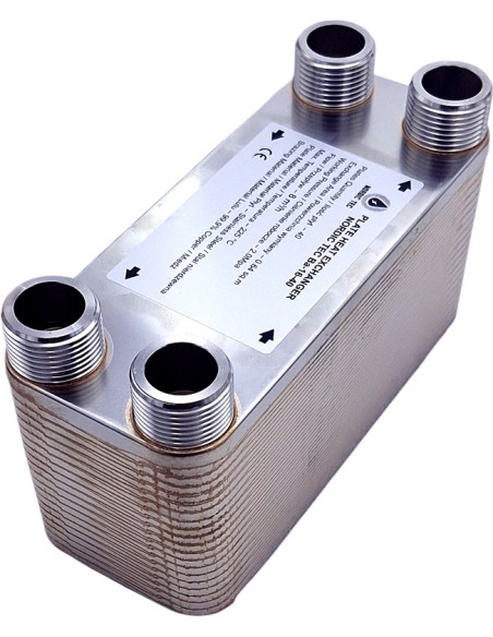 Warmtewisselaar Nordic Tec Ba-16-40 1" met 40 platen NL4