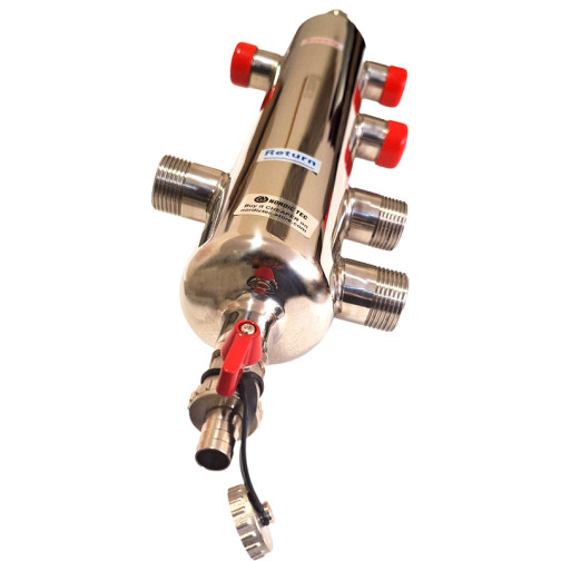 open verdeler vloerverwarming 2+1 Nordic Tec voor 3 circuits BE2