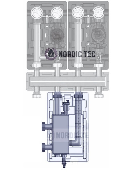 Verwarmingsmodule open verdeler voor pompgroepen Nordic Tec NL4