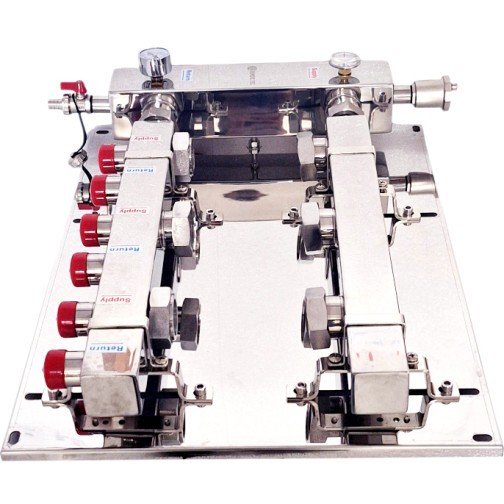 Open verdeler-collector 3 circuits Nordic Tec pomp 130mm BE1