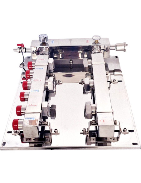 Open verdeler-collector 3 circuits Nordic Tec pomp 130mm BE1