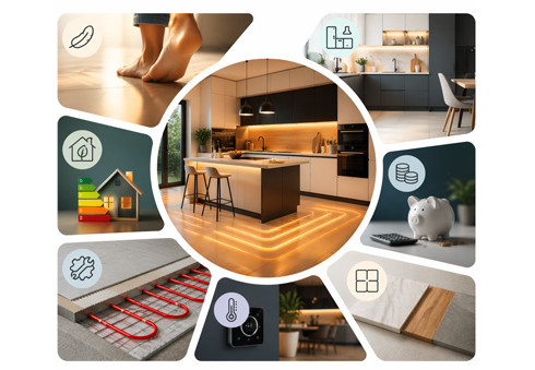 Vloerverwarming in de keuken - Analyse van de oplossing